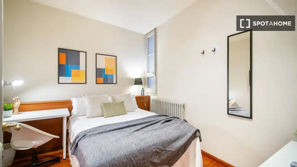 Habitación de Piso para compartir en Barcelona con Aire acondicionado, Calefacción y Amueblado