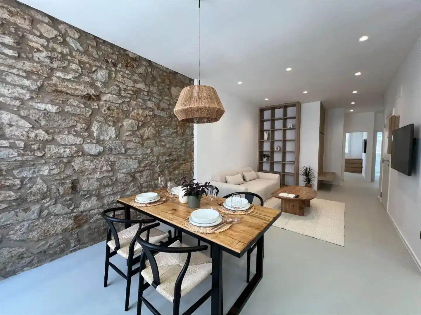 Esszimmer von Wohnung zur Miete in Ferrol mit Balkon