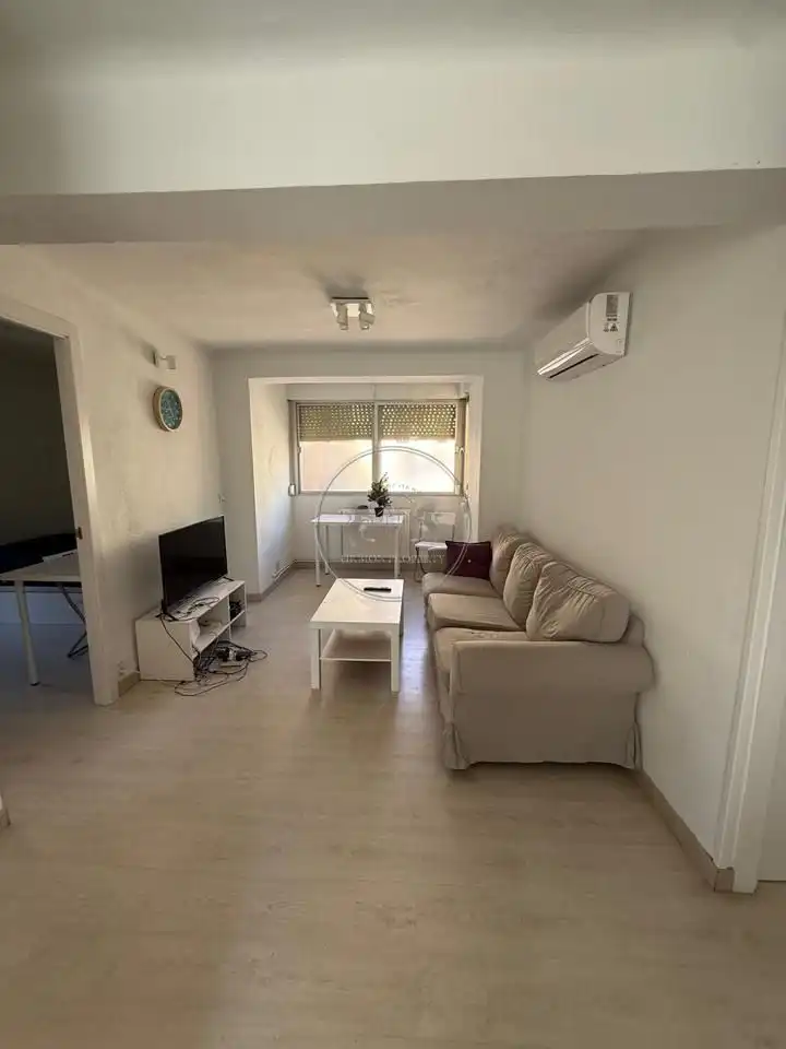 Sala d'estar de Pis de lloguer en Madrid amb Aire condicionat, Terrassa i Moblat