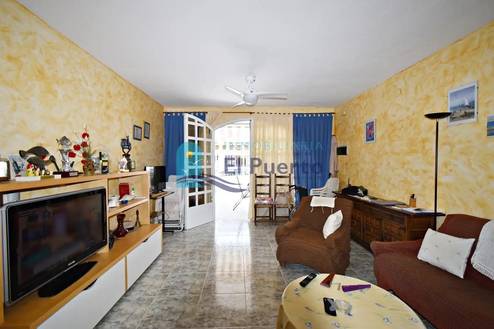 Sala de estar de Dúplex en venta en Mazarrón con Aire acondicionado, Calefacción y Terraza