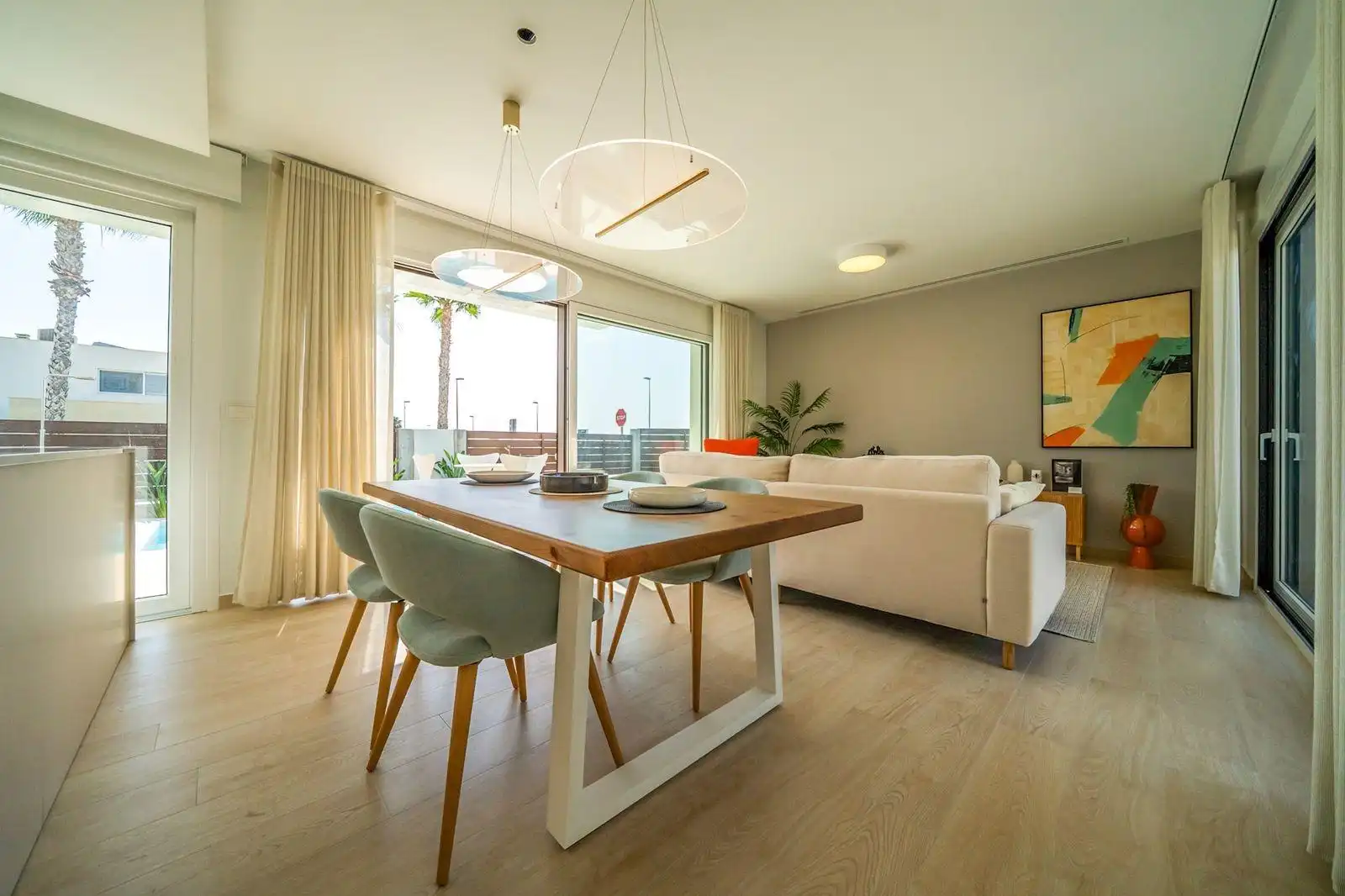 Dining room of Houses for sale in Orihuela  with Air Conditioner, Private garden and Terrace