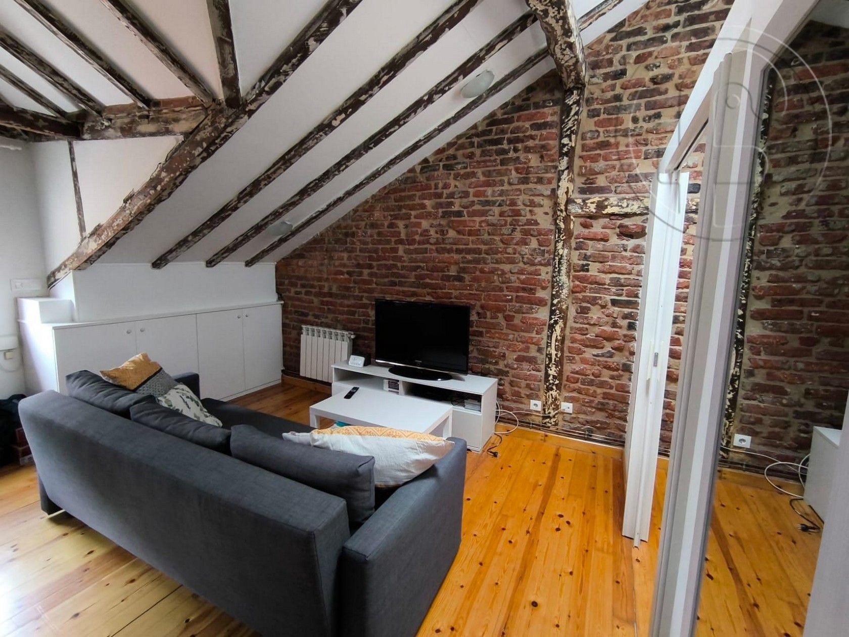 Living room of Apartment to rent in Santander  with Heating, Furnished and Microwave