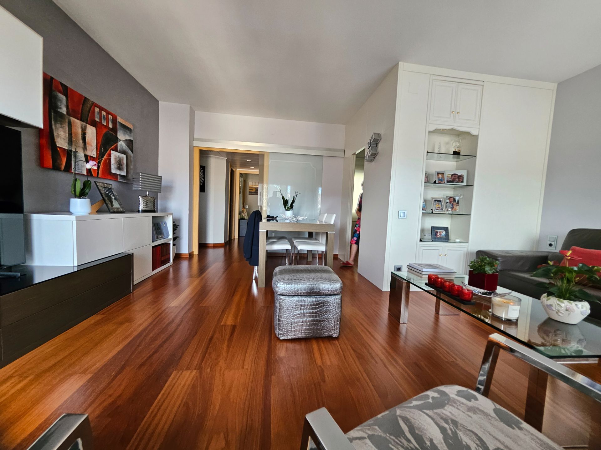 Sala d'estar de Pis en venda en  Barcelona Capital amb Aire condicionat, Calefacció i Parquet