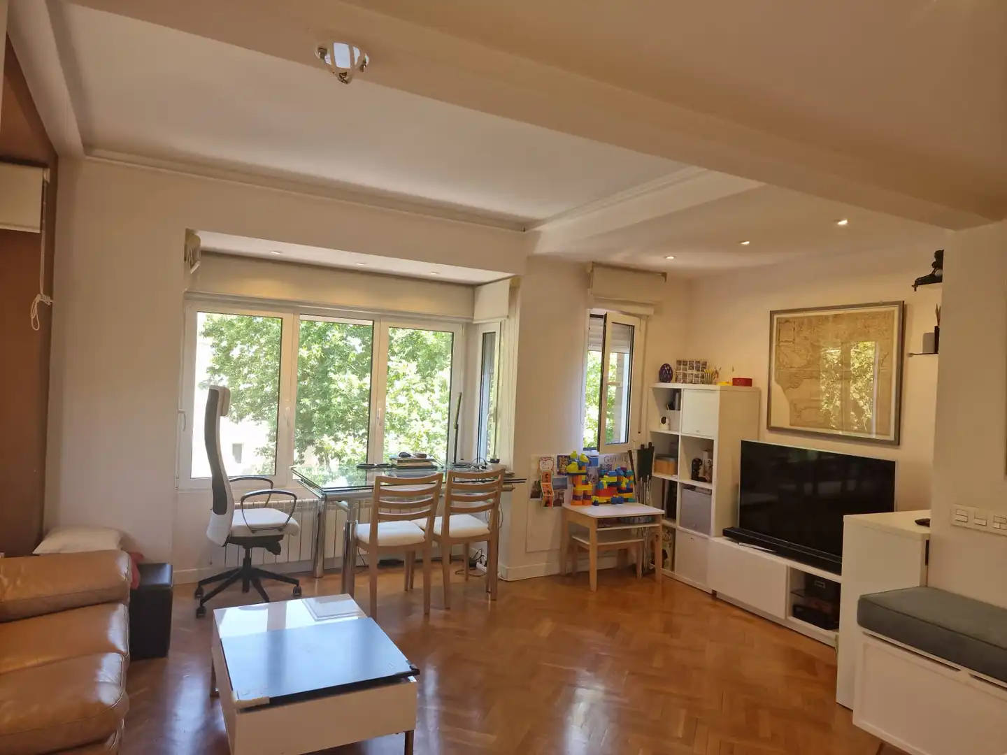 Sala de estar de Dúplex de alquiler en Madrid con Aire acondicionado, Calefacción y Piscina