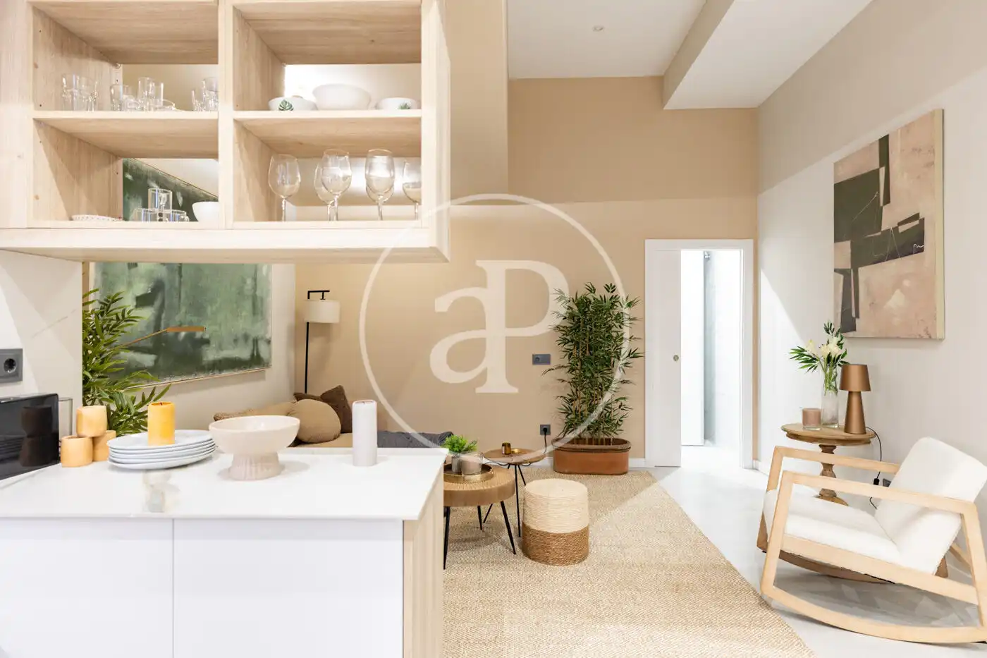 Sala de estar de Loft en venta en Barcelona con Aire acondicionado, Calefacción y Amueblado