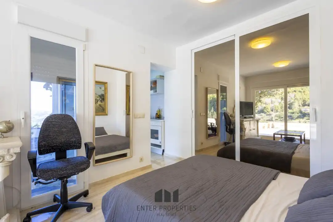 Bedroom of Flat for rent in Calpe / Calp  with Air Conditioner, Heating and Terrace