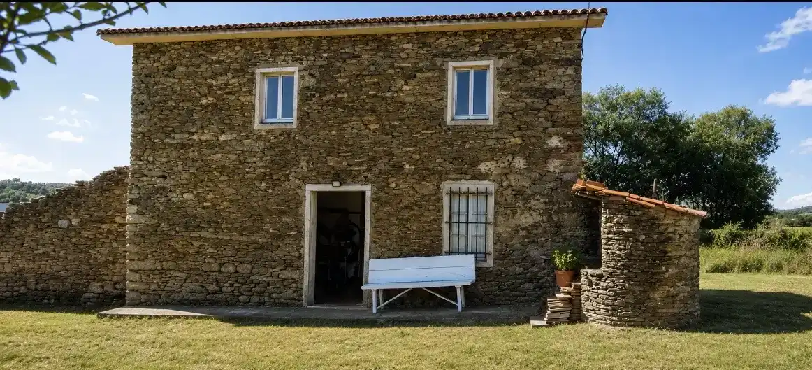 Vista exterior de Finca rústica en venta en Mesía con Jardín privado, Parquet y Amueblado