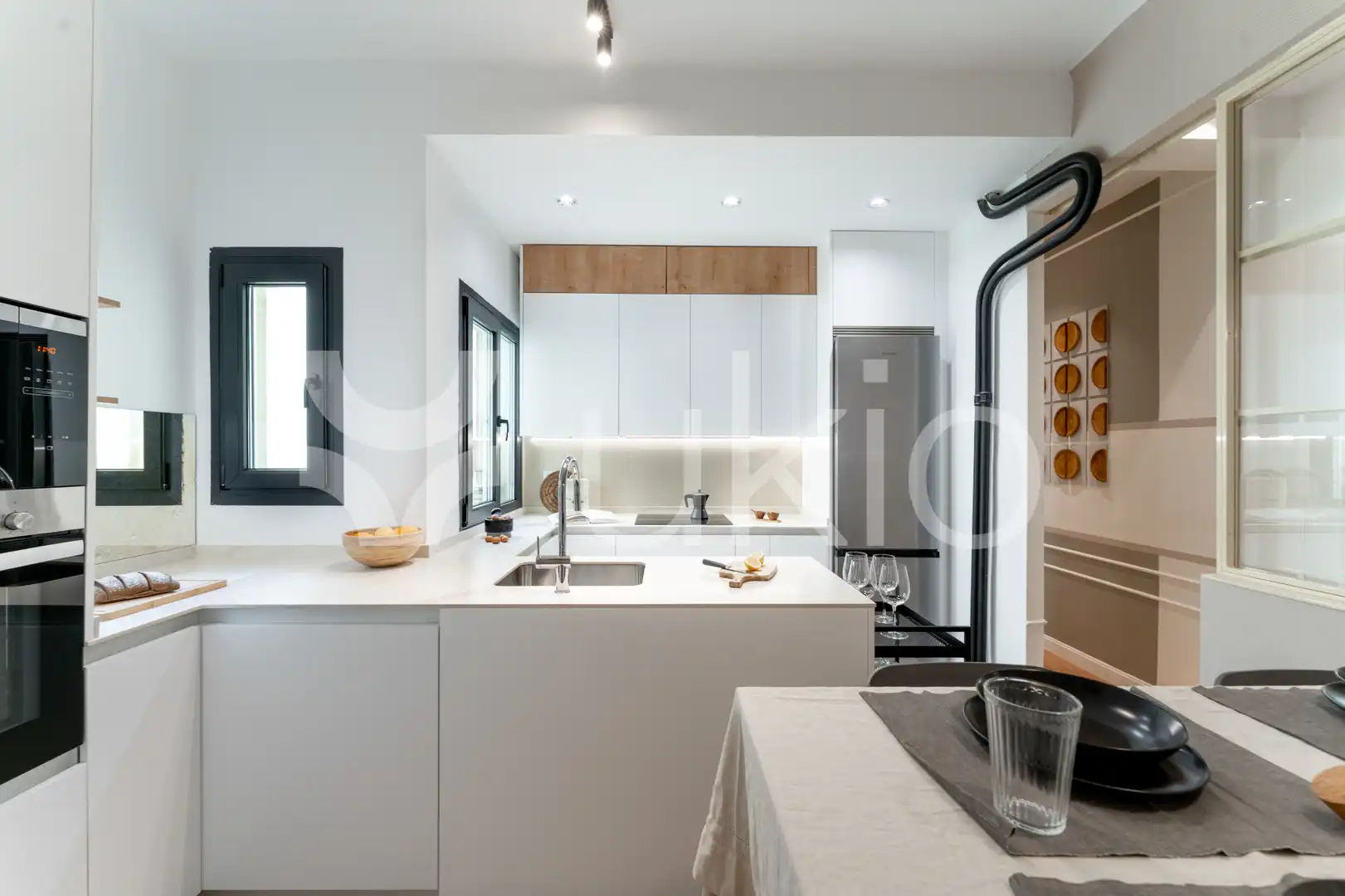 Kitchen of Apartments for rent in Madrid  with Air Conditioner, Heating and Furnished