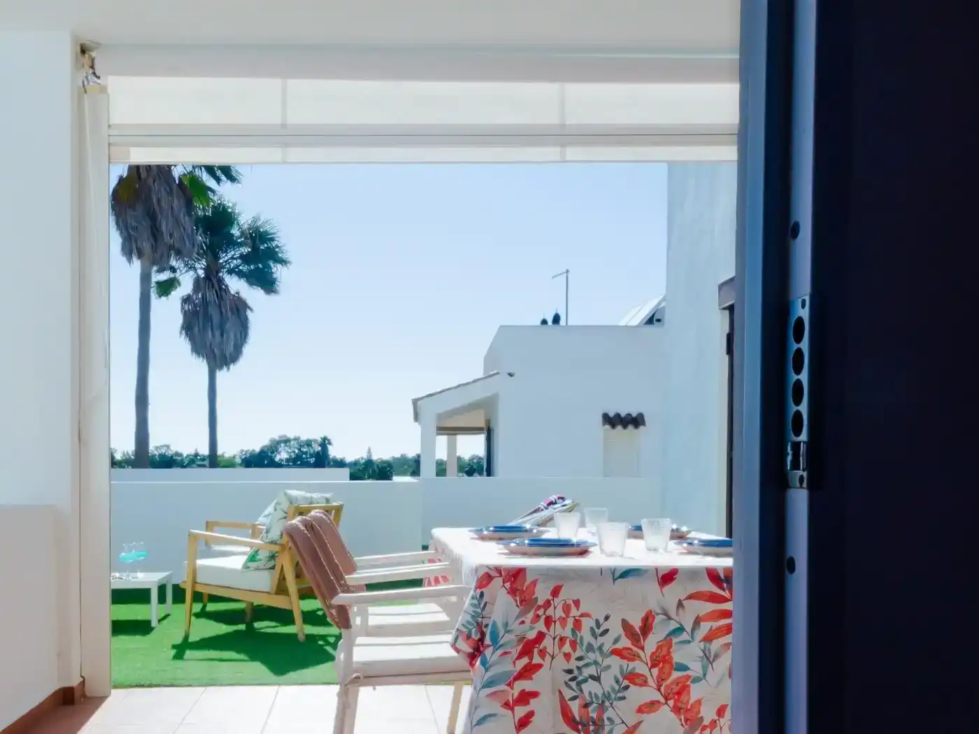 Terrassa de Casa o xalet en venda en Conil de la Frontera amb Aire condicionat, Jardí privat i Terrassa