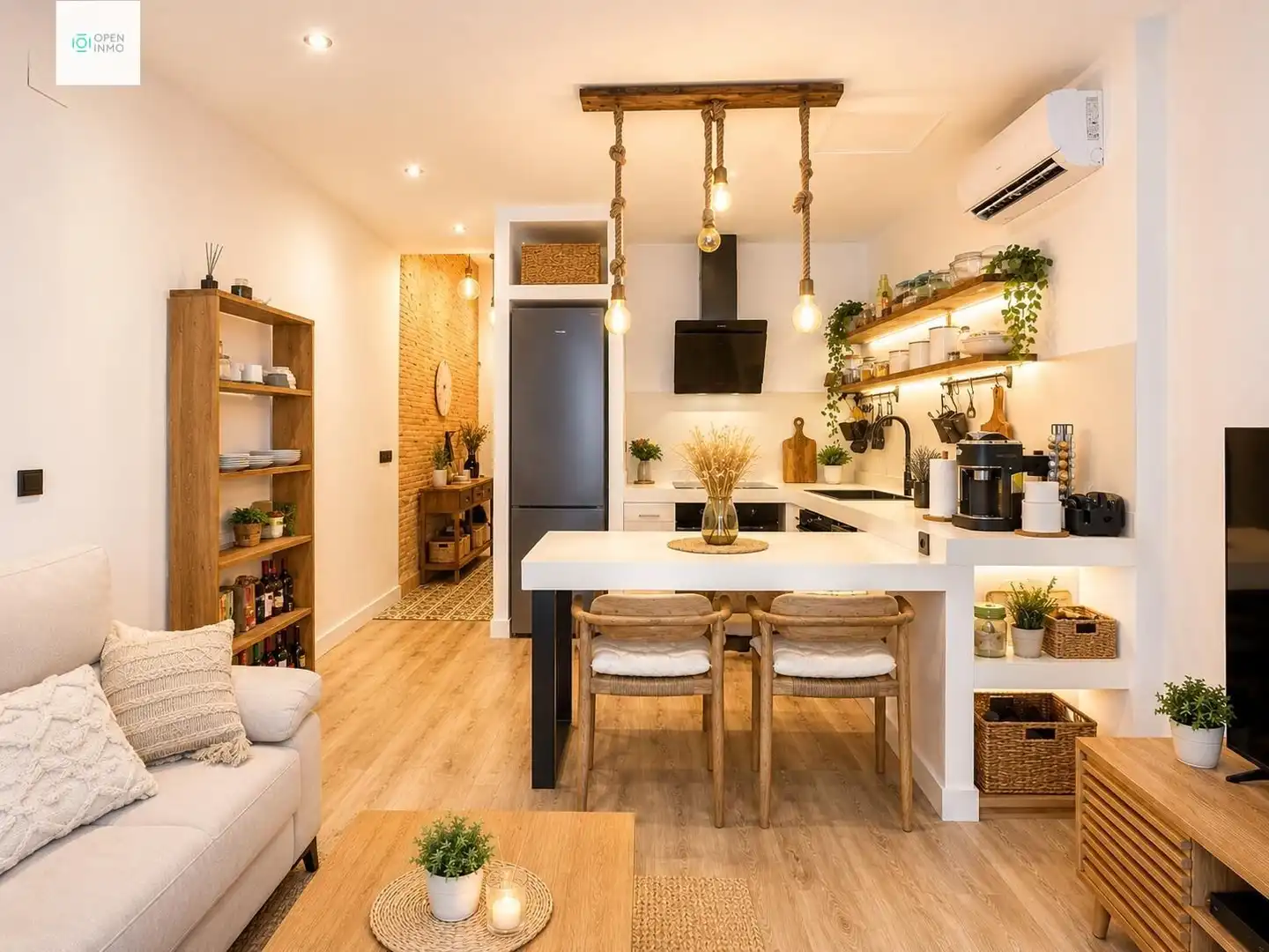 Küche von Wohnung zum Verkauf in Vilanova i la Geltrú mit Klimaanlage, Heizung und Balkon