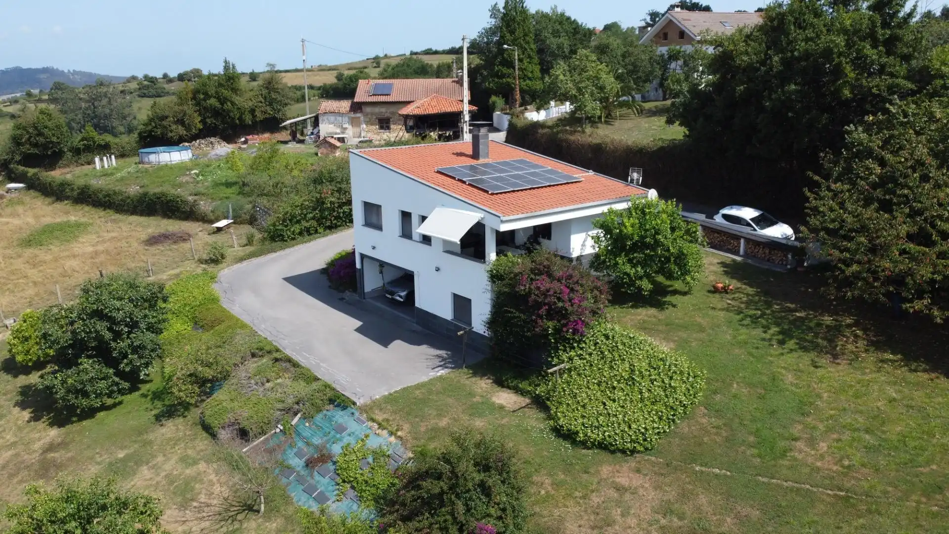 Vista exterior de Casa o chalet en venta en Siero con Calefacción, Jardín privado y Terraza