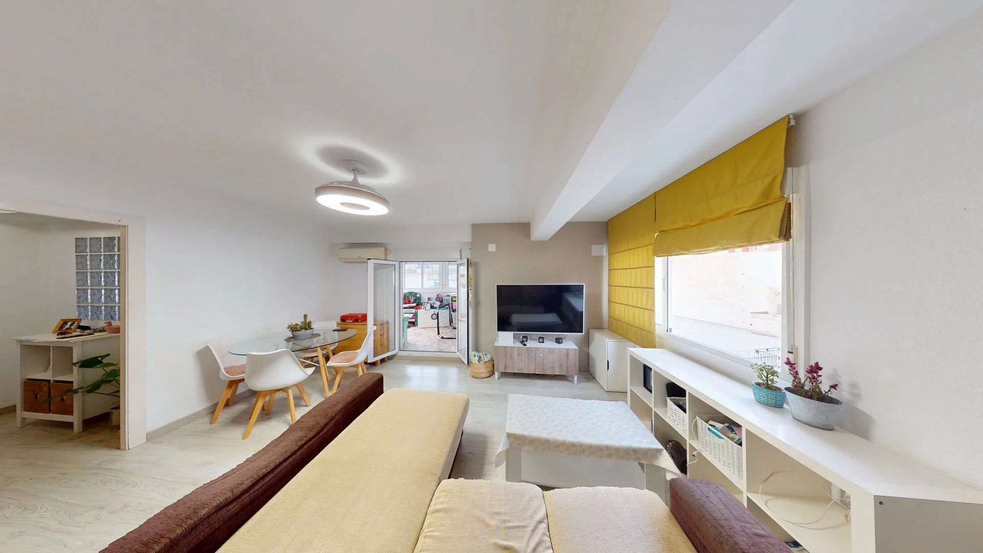 Living room of Attic for sale in Alicante / Alacant  with Air Conditioner, Terrace and Furnished