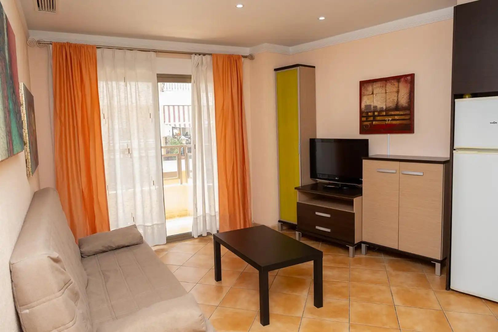 Sala d'estar de Apartament en venda en Formentera del Segura amb Aire condicionat, Terrassa i Moblat