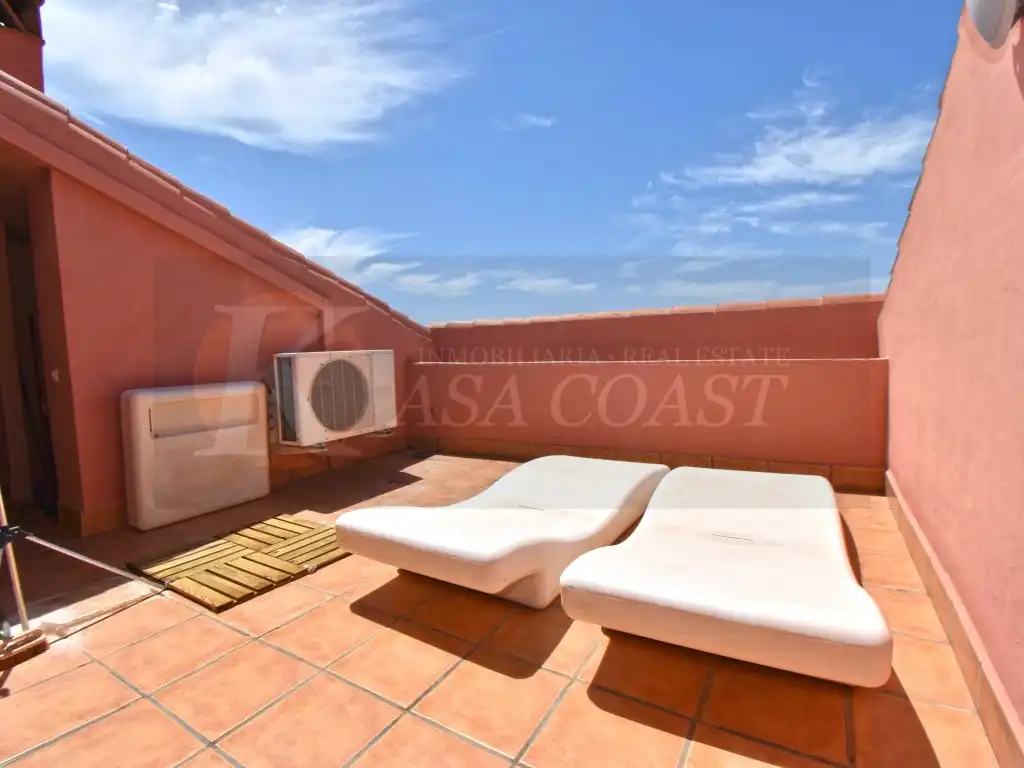Terraza de Dúplex en venta en Fuengirola con Aire acondicionado, Jardín privado y Terraza