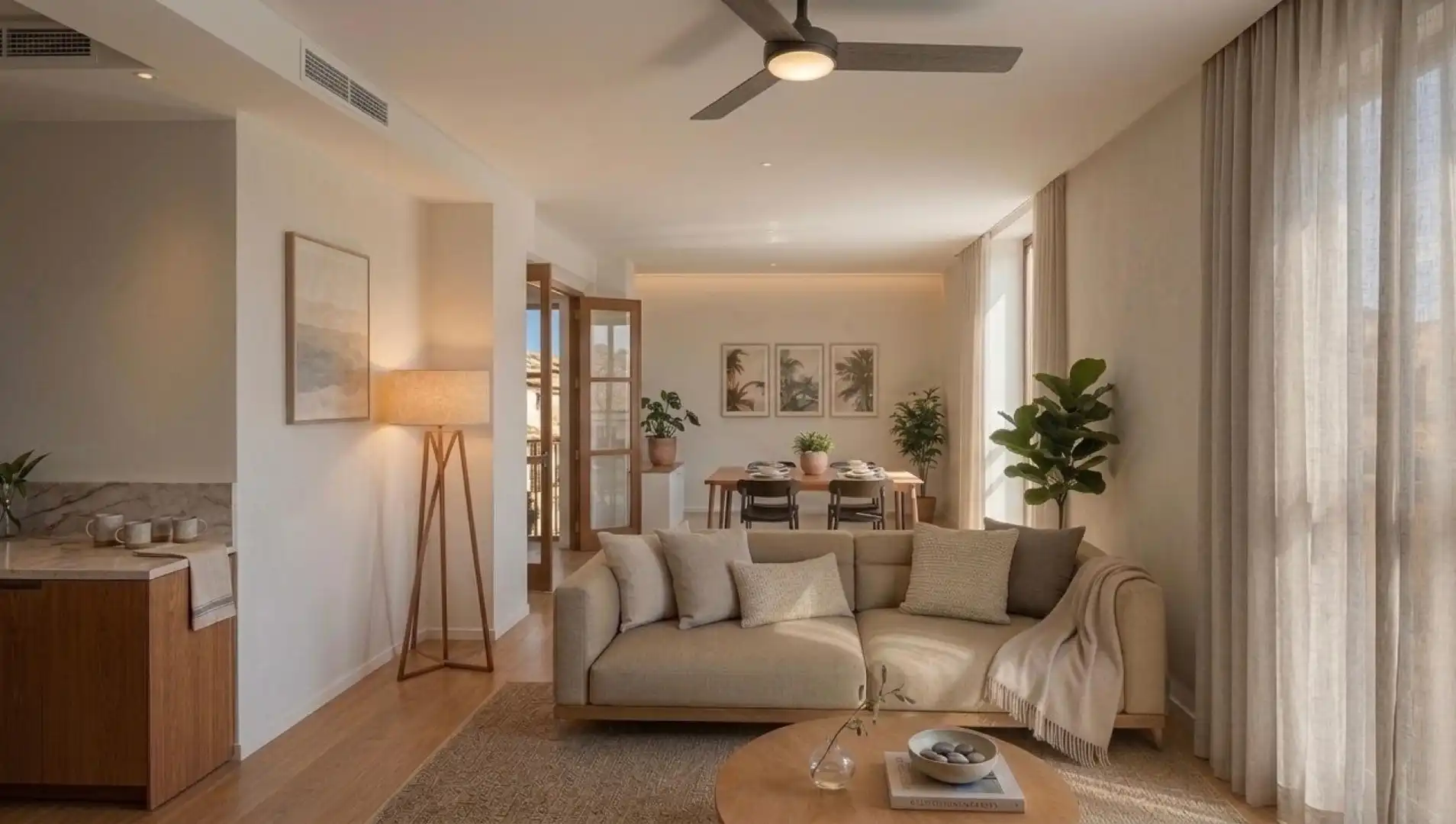 Sala de estar de Piso en venta en Granada con Aire acondicionado y Balcón