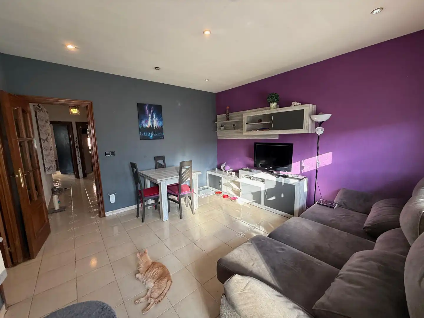 Sala de estar de Piso en venta en Sabadell con Aire acondicionado y Balcón