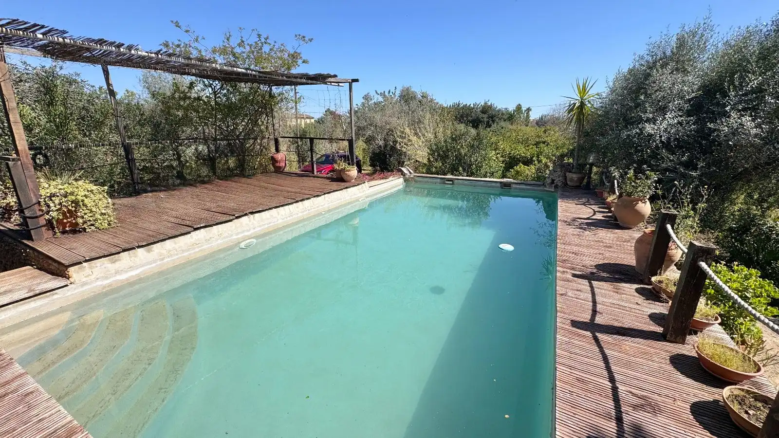 Piscina de Finca rústica en venta en Santa María del Camí con Calefacción, Jardín privado y Terraza