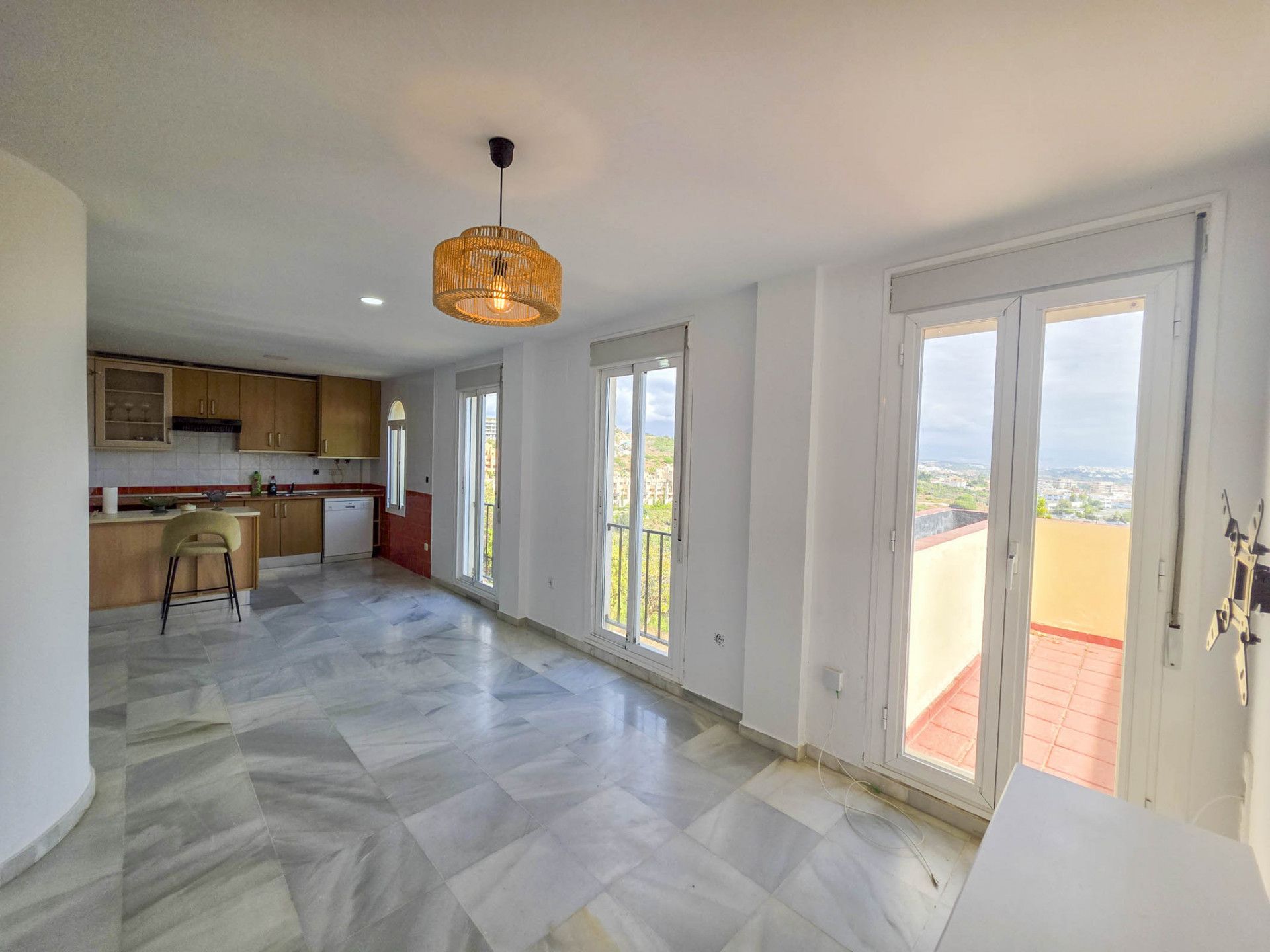 Exterior view of Duplex for sale in Manilva  with Air Conditioner and Terrace