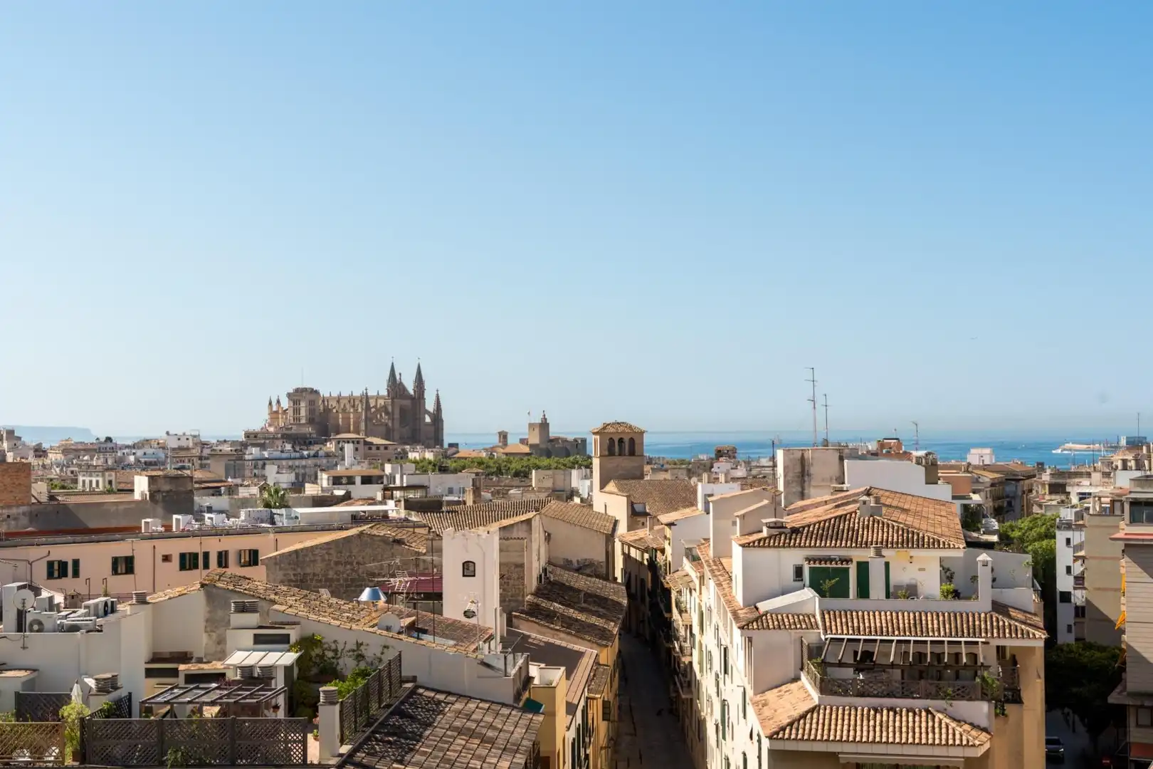 Vista exterior de Pis en venda en  Palma de Mallorca amb Aire condicionat, Terrassa i Balcó