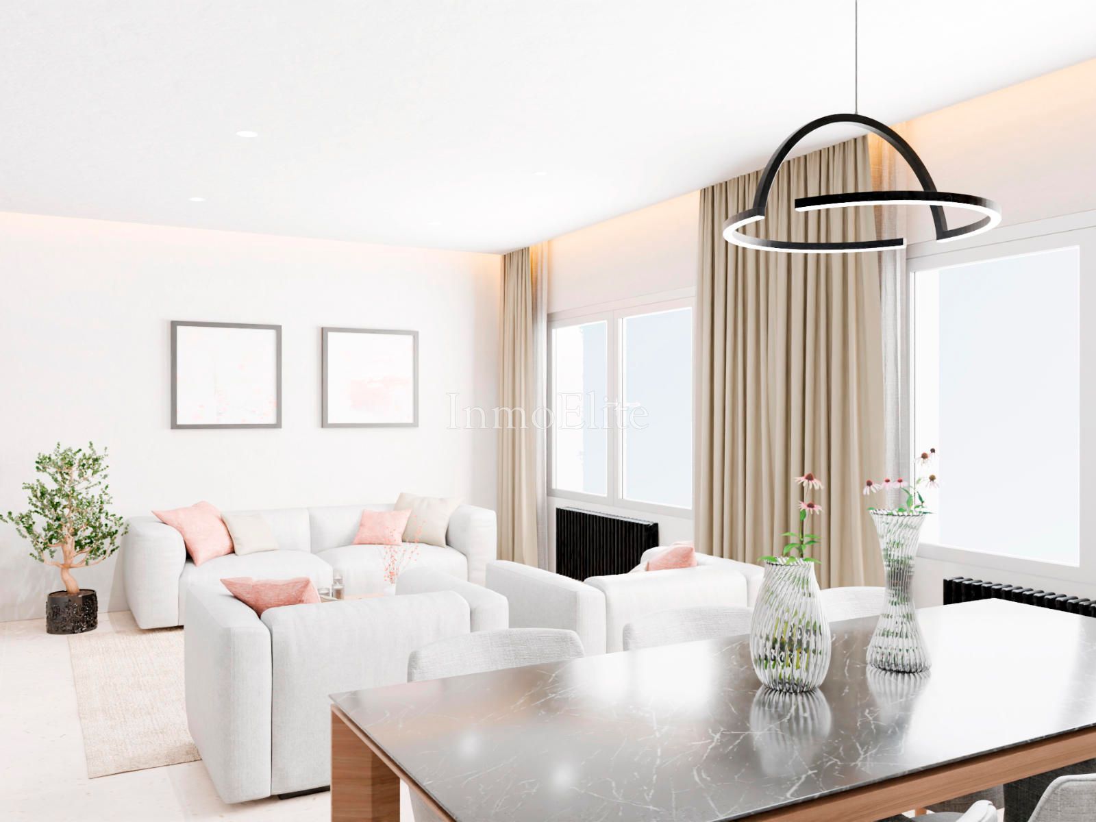 Living room of Flat for sale in  Madrid Capital  with Air Conditioner, Heating and Oven