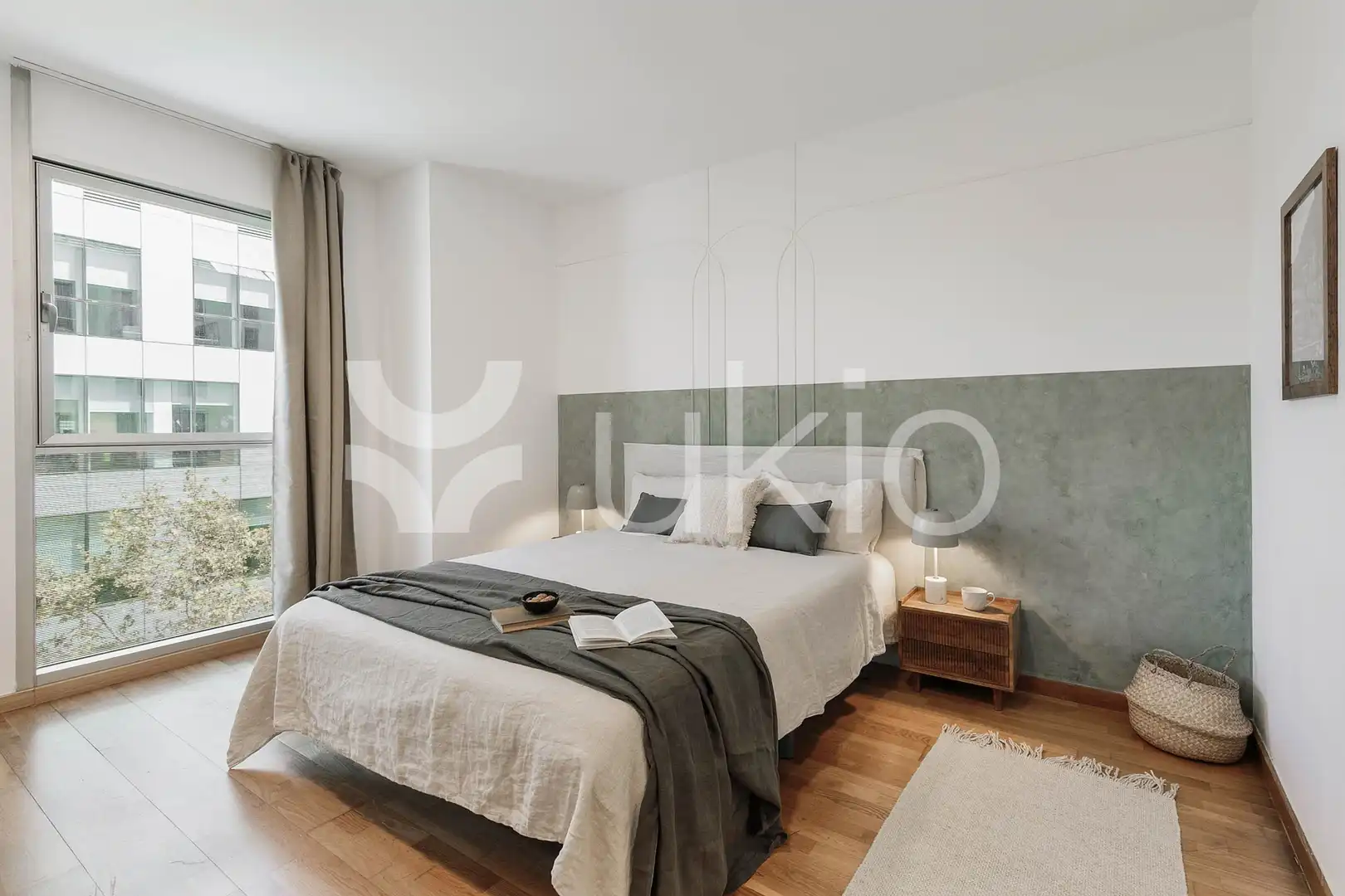 Schlafzimmer von Wohnungen zur Miete in Barcelona mit Klimaanlage, Heizung und Möbliert