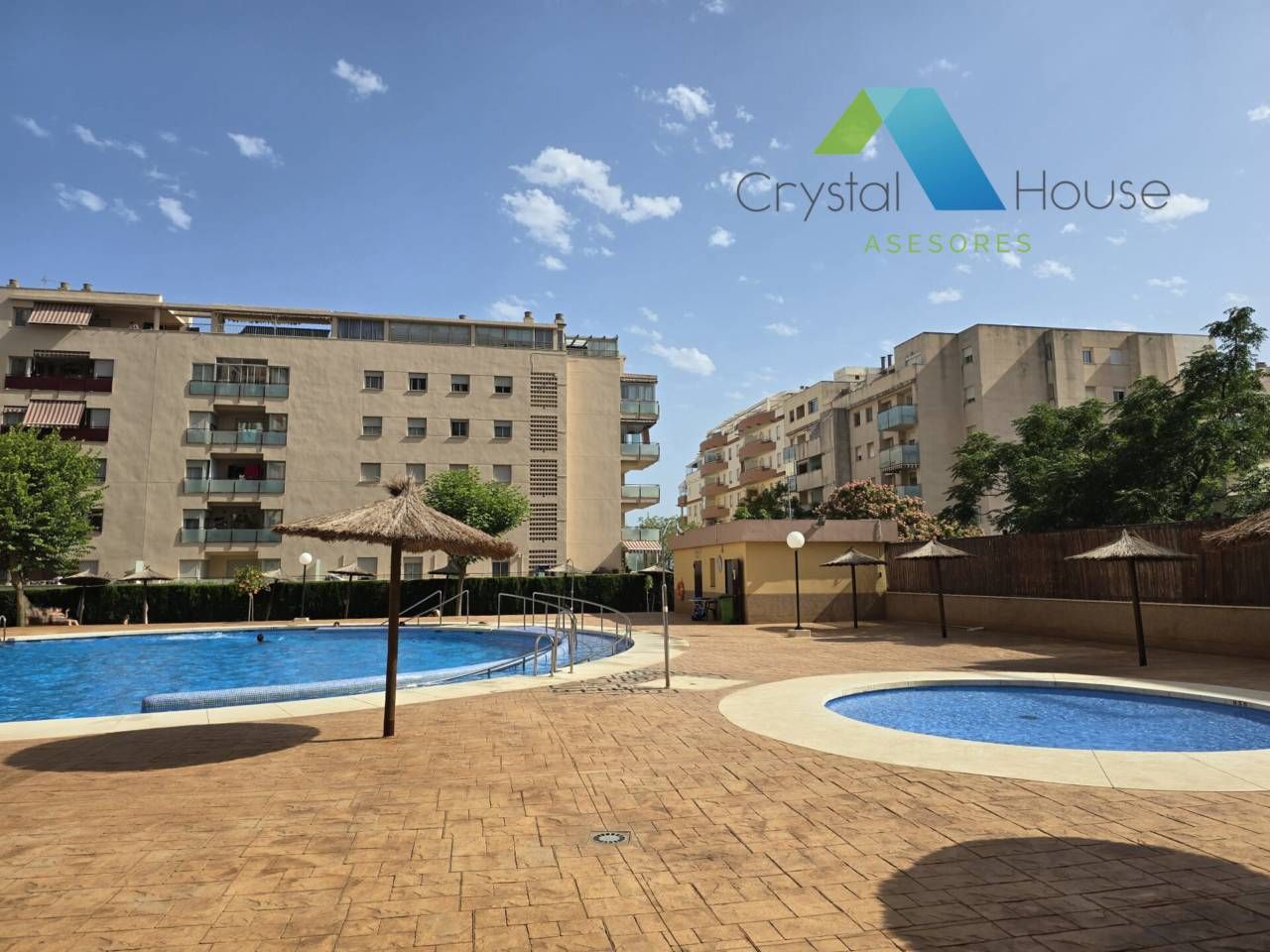 Swimming pool of Flat for sale in Málaga Capital  with Air Conditioner, Alarm and Community pool