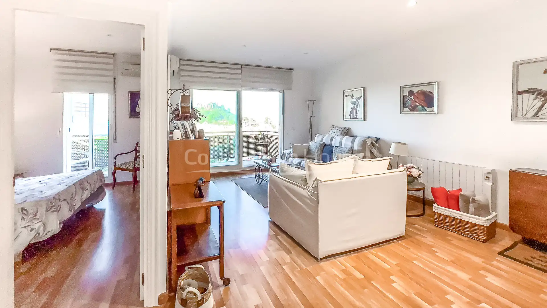 Sala d'estar de Apartament en venda en Begur amb Aire condicionat, Calefacció i Parquet