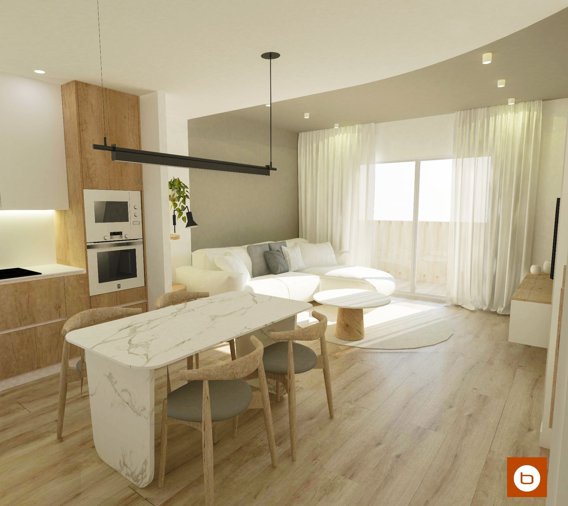 Living room of Flat for sale in Alhama de Murcia  with Air Conditioner, Heating and Private garden