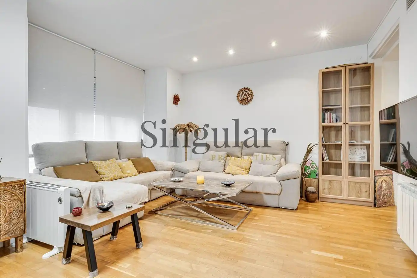 Sala de estar de Piso en venta en Barcelona con Aire acondicionado, Calefacción y Balcón