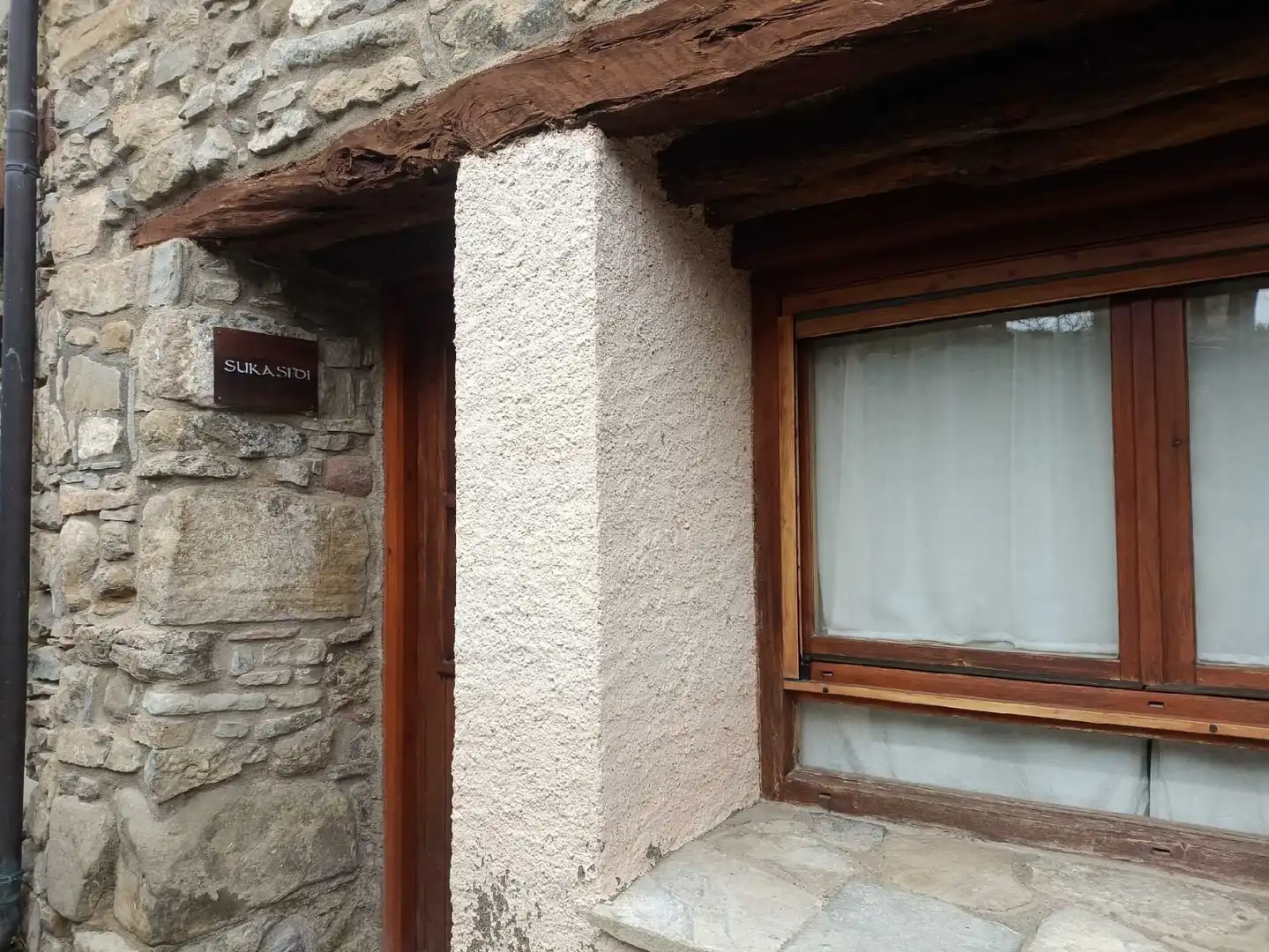 Vista exterior de Casa o xalet en venda en Graus amb Calefacció, Jardí privat i Terrassa