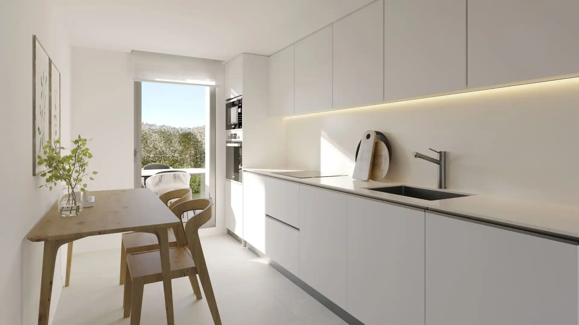 Kitchen of Flat for sale in Calvià  with Air Conditioner, Private garden and Terrace