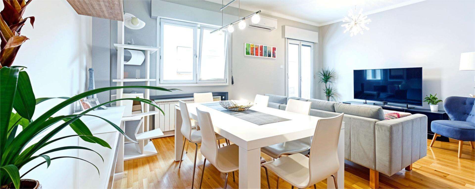 Dining room of Flat to rent in  Madrid Capital  with Air Conditioner, Heating and Balcony