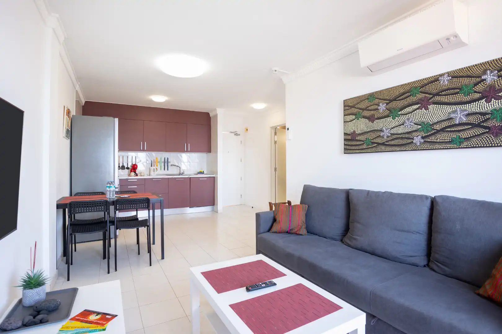 Sala de estar de Apartamento en venta en Santiago del Teide con Aire acondicionado, Terraza y Amueblado