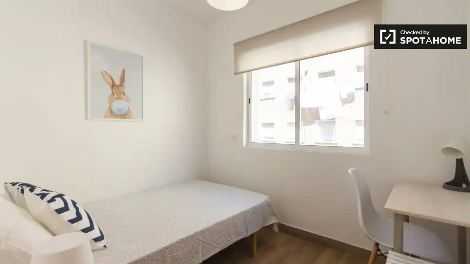 Bedroom of Flat for rent in Madrid  with Air Conditioner, Heating and Furnished