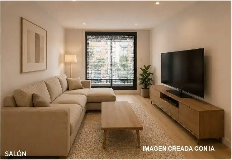 Sala d'estar de Loft en venda en L'Hospitalet de Llobregat