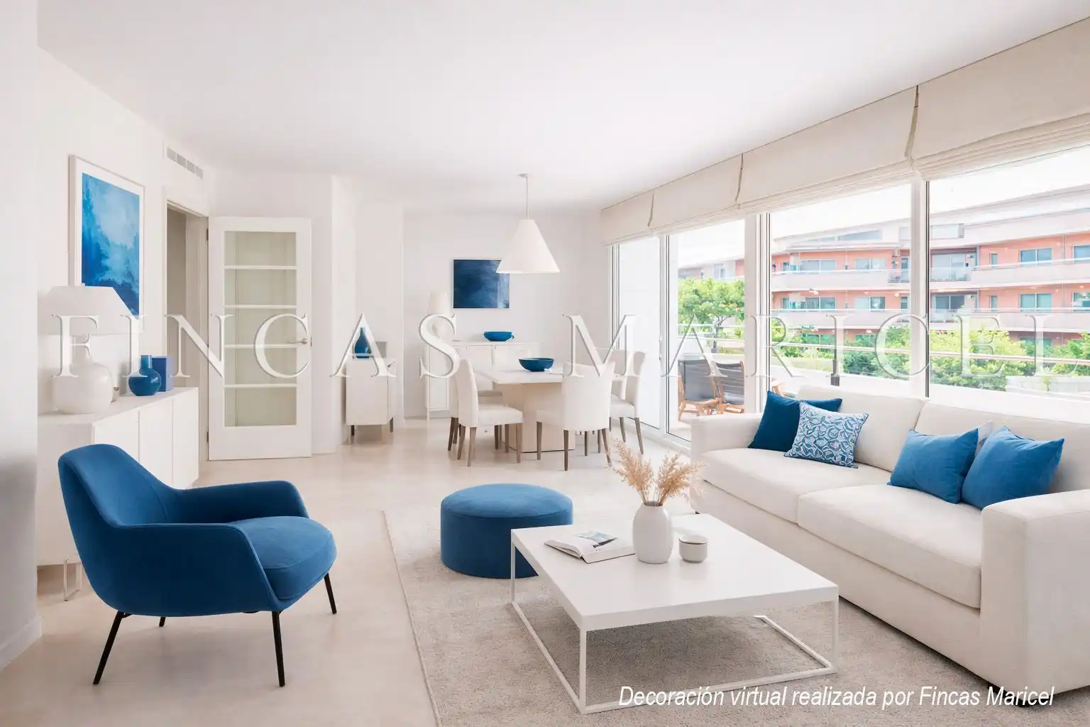 Sala d'estar de Àtic en venda en Sitges amb Aire condicionat, Calefacció i Terrassa