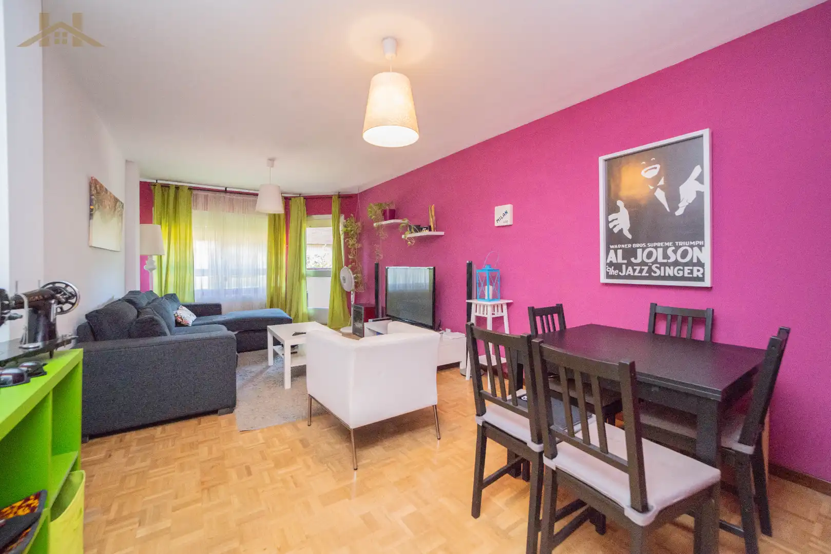 Sala d'estar de Pis en venda en Galapagar amb Calefacció, Parquet i Terrassa