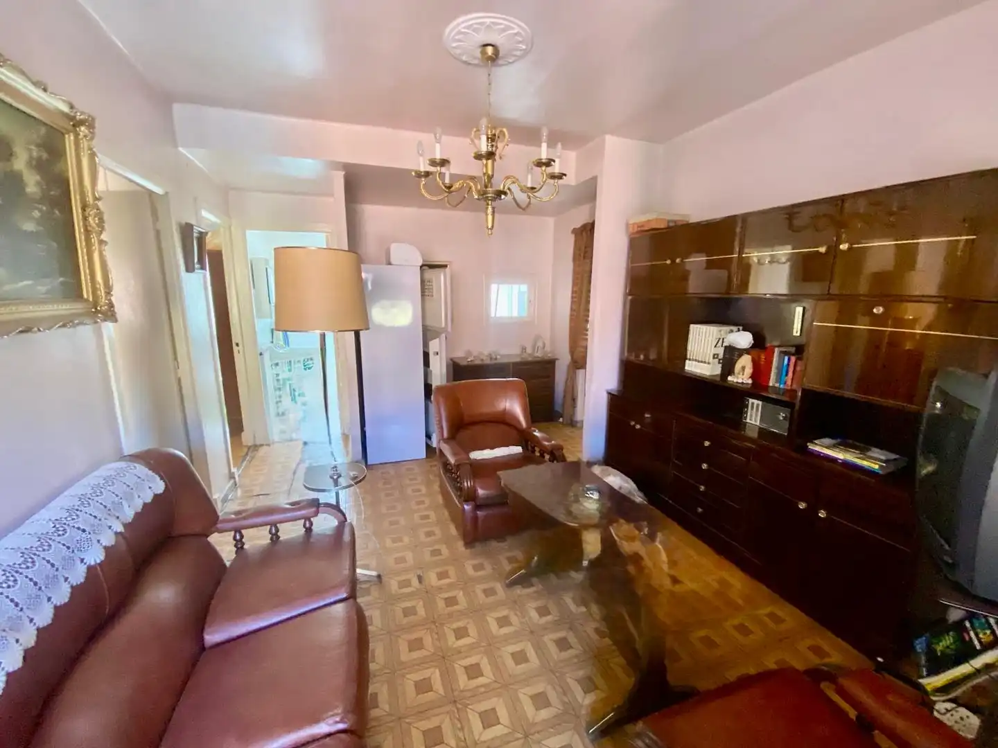 Living room of Flat for sale in La Pola de Gordón   with Storage room and Furnished