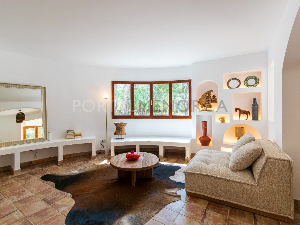 Sala de estar de Finca rústica en venta en Ferreries con Piscina