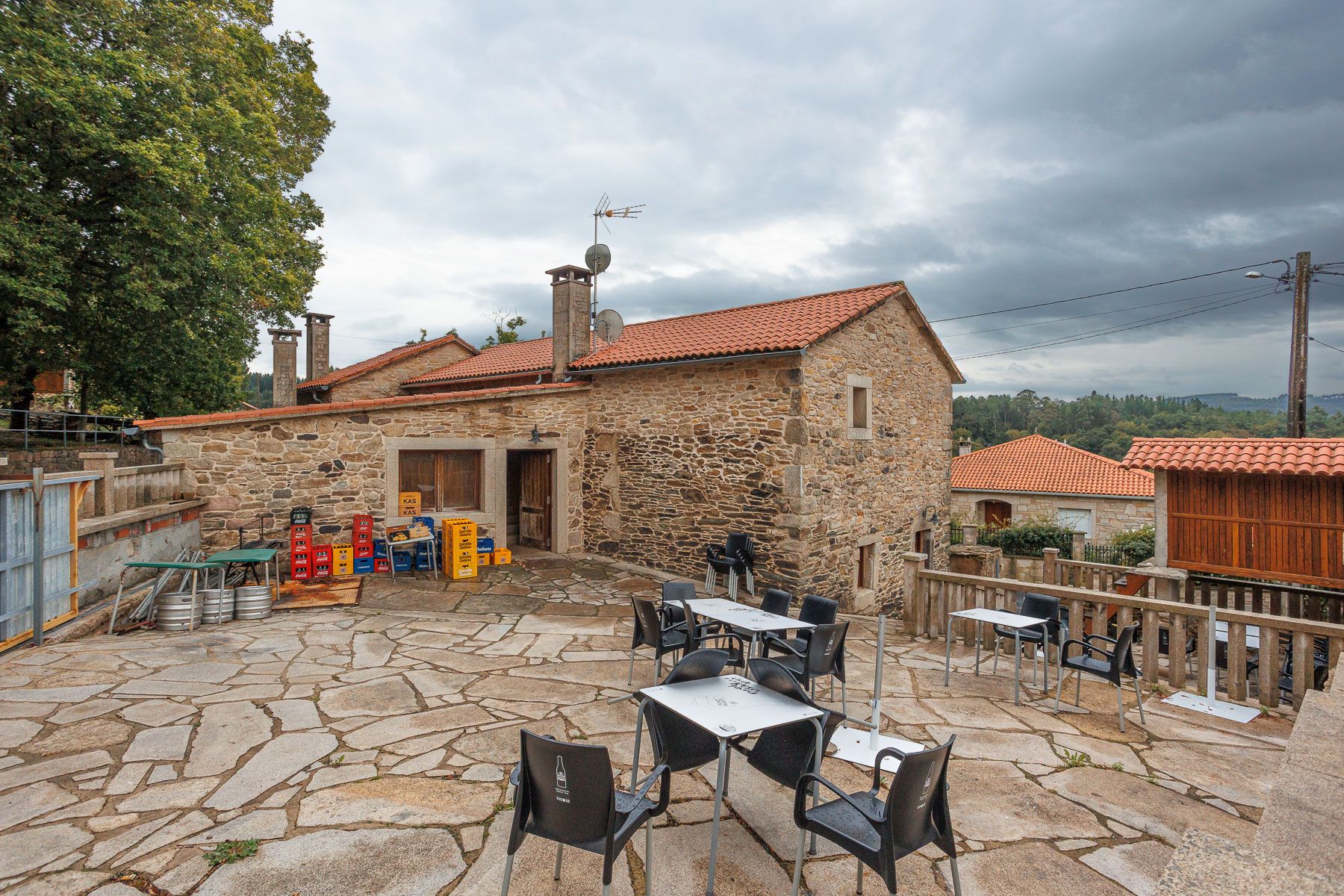 Terrassa de Finca rústica en venda en Agolada amb Moblat
