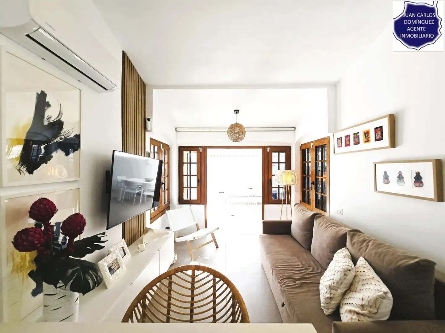 Sala de estar de Casa o chalet de alquiler en San Bartolomé de Tirajana con Aire acondicionado, Jardín privado y Terraza