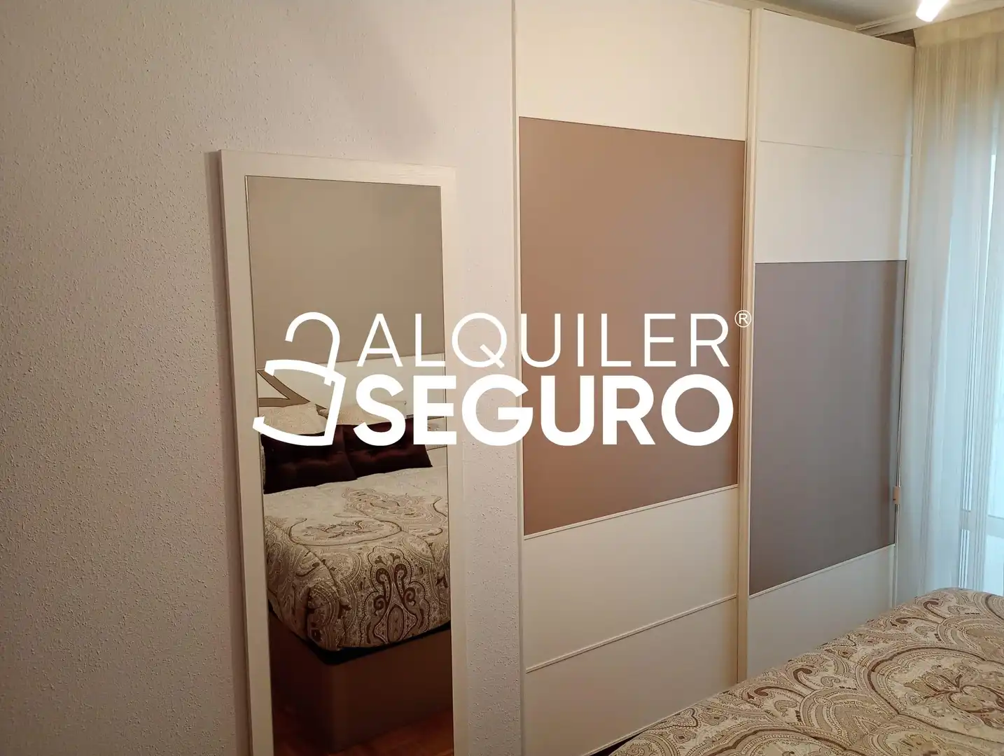 Schlafzimmer von Wohnung zur Miete in Vitoria - Gasteiz mit Heizung, Terrasse und Möbliert