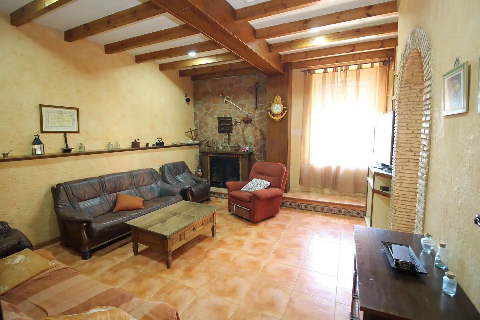 Sala de estar de Finca rústica en venta en Cartagena con Aire acondicionado, Jardín privado y Terraza