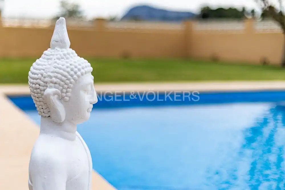 Swimming pool of Country homes for rent in Dénia  with Air Conditioner, Heating and Private garden