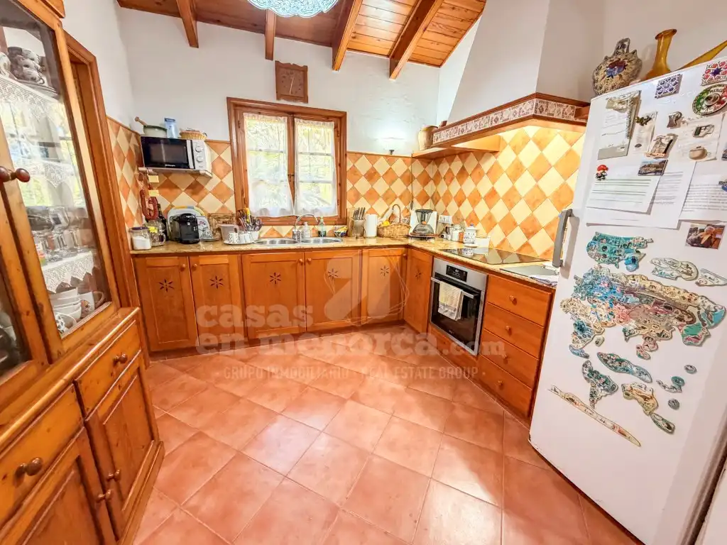 Cuina de Finca rústica en venda en Ciutadella de Menorca amb Aire condicionat i Terrassa