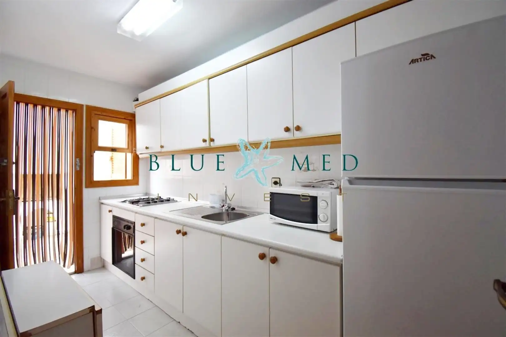 Cocina de Dúplex en venta en Mazarrón con Jardín privado, Terraza y Amueblado