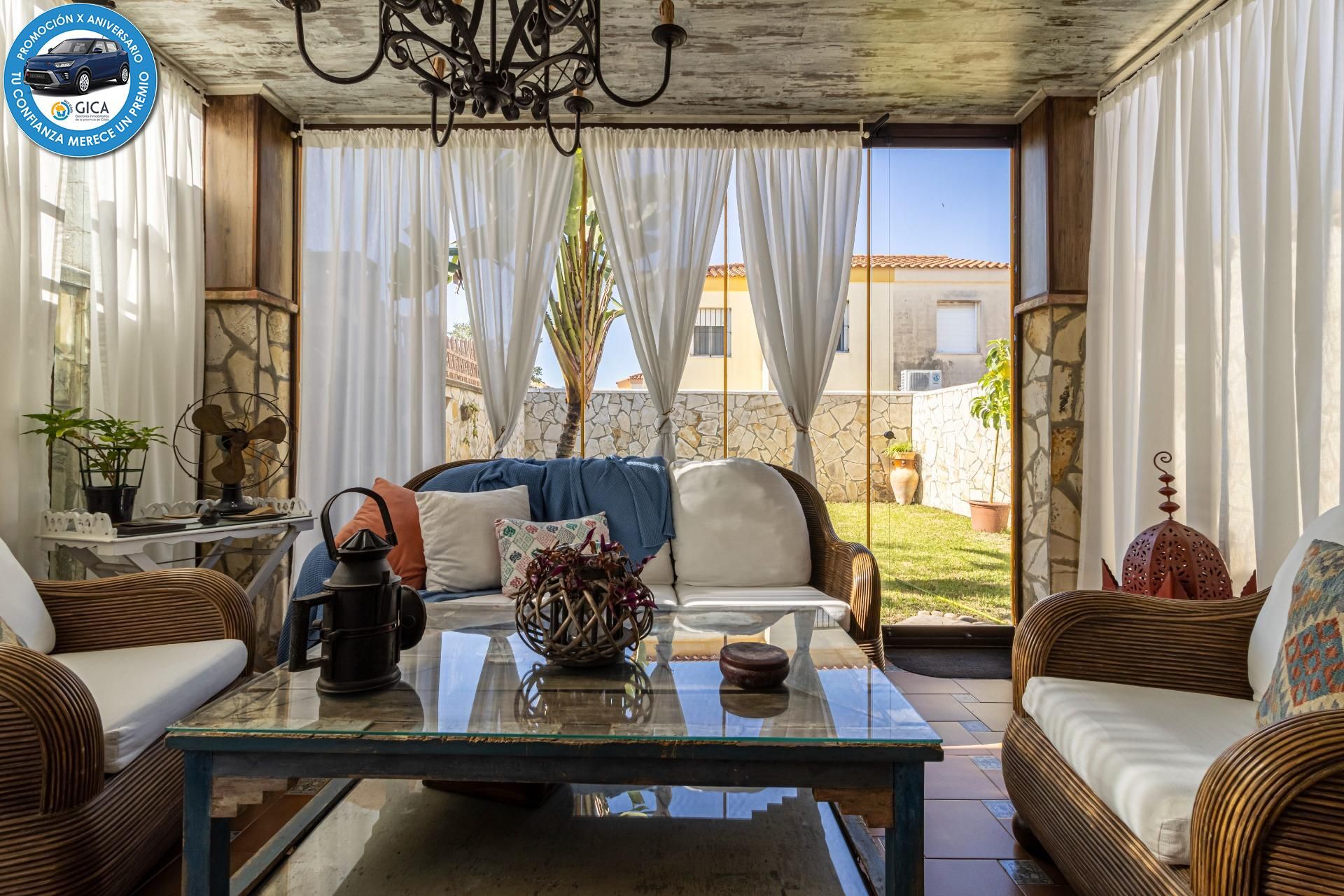 Jardín de Casa adosada en venta en Jerez de la Frontera con Aire acondicionado, Jardín privado y Terraza