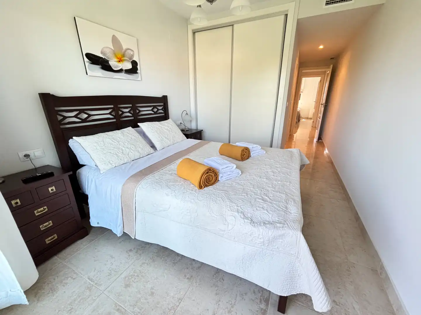 Bedroom of Apartments for rent in Dénia  with Air Conditioner, Terrace and Furnished