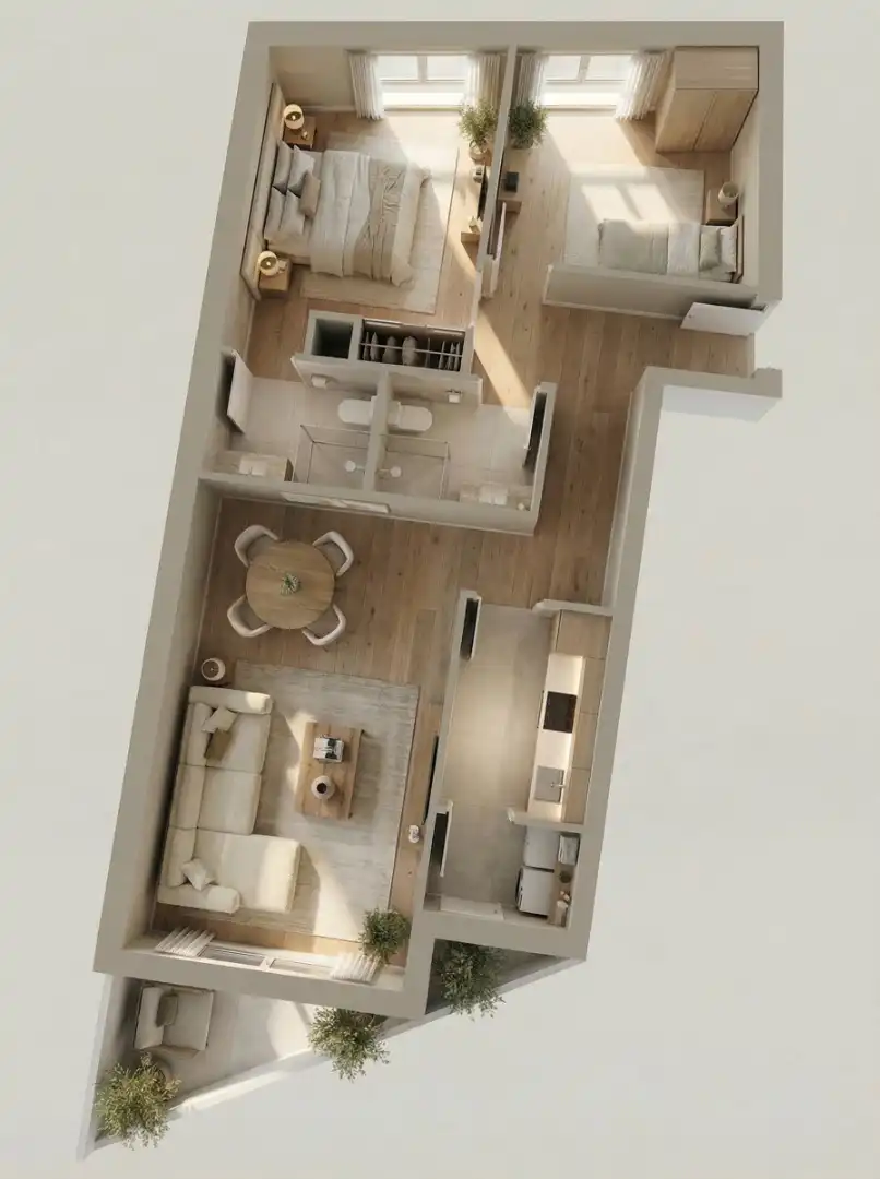 Sala de estar de Piso en venta en Maracena con Aire acondicionado, Calefacción y Jardín privado