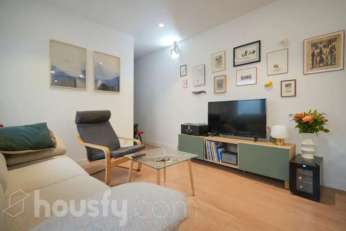 Living room of Flat for sale in Madrid  with Air Conditioner